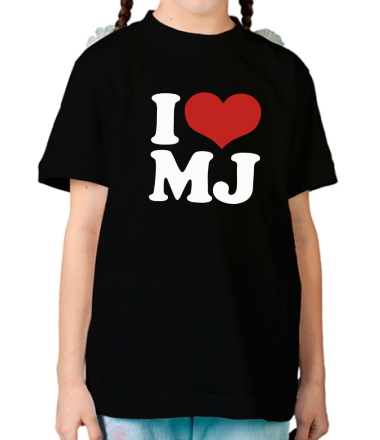 Детская футболка I Love MJ
