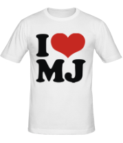 Мужская футболка I Love MJ фото