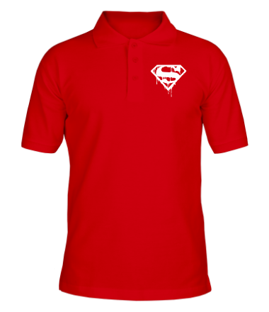 Мужская футболка поло Кровавый супермен 