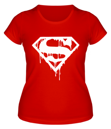 Женская футболка Кровавый супермен 