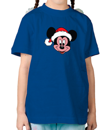 Детская футболка Merry Cristmas. Микки Маус