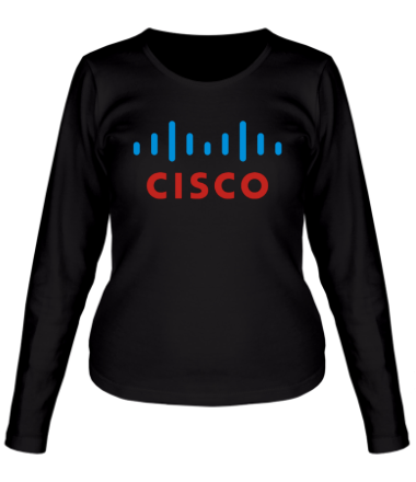 Женская футболка длинный рукав Cisco