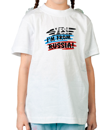 Детская футболка I am from Russia