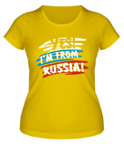 Женская футболка I am from Russia фото