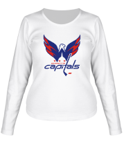 Женская футболка длинный рукав Овечкин (Washington Capitals) фото