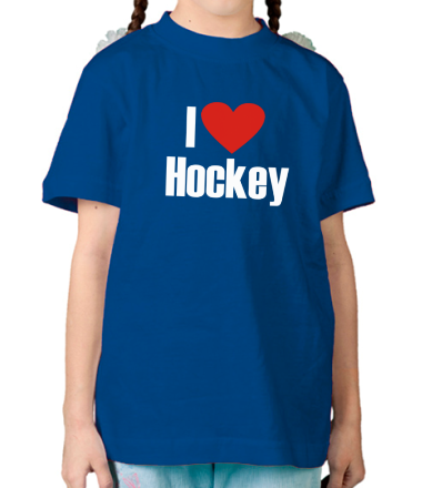 Детская футболка Я люблю хоккей!