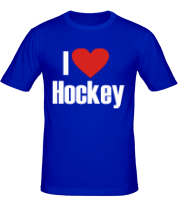 Мужская футболка Я люблю хоккей! фото