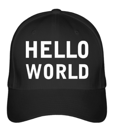 Бейсболка Hello World