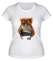 Женская футболка Сонная сова фото