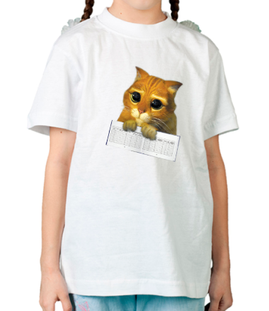 Детская футболка Котёнок с зачёткой