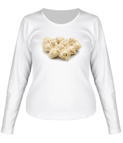 Женская футболка длинный рукав Пельмени фото