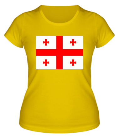 Женская футболка Флаг Грузии