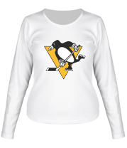 Женская футболка длинный рукав Pittsburgh Penguins Malkin 71 фото