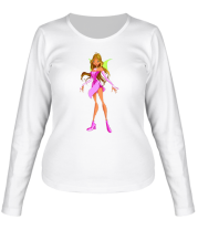 Женская футболка длинный рукав Winx Flora фото