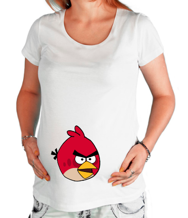 Футболка для беременных Angry Birds
