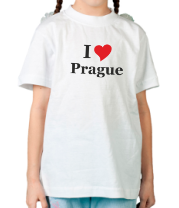 Детская футболка I Love Prague