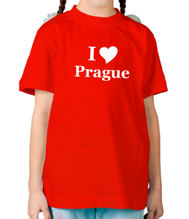 Детская футболка I Love Prague