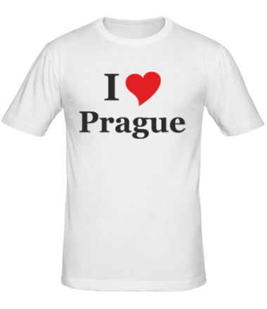 Мужская футболка I Love Prague