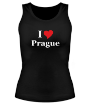 Женская майка борцовка I Love Prague фото