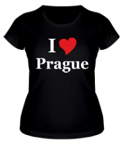 Женская футболка I Love Prague фото