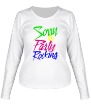 Женская футболка длинный рукав LMFAO Sorry for party rocking
