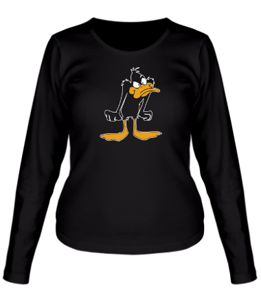Женская футболка длинный рукав Daffy Duck