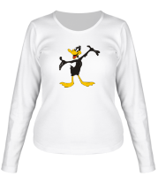 Женская футболка длинный рукав Daffy Duck фото