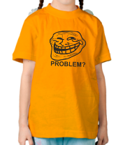 Детская футболка Trollface. Problem? фото