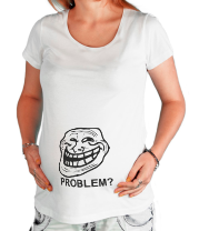Футболка для беременных Trollface. Problem?