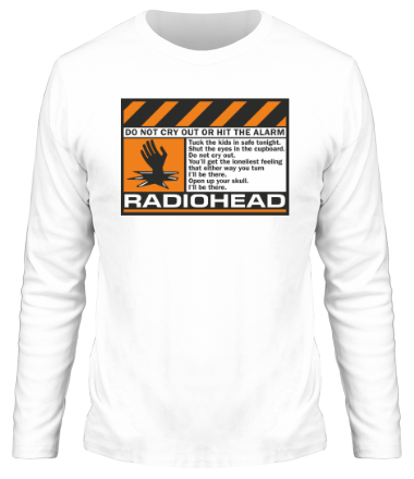 Мужская футболка длинный рукав Radiohead