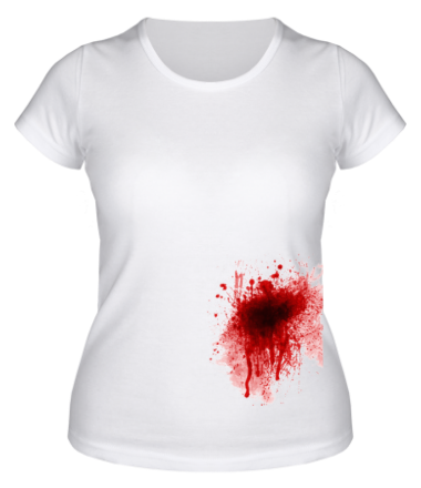 Женская футболка Кровавое пятно