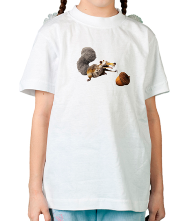 Детская футболка Скрэт и орех