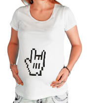 Футболка для беременных Пиксельная коза фото