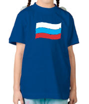 Детская футболка Российский флаг фото