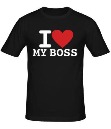 Мужская футболка I love my Boss