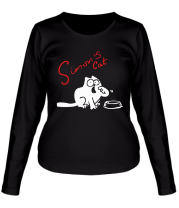 Женская футболка длинный рукав Simon's Cat фото