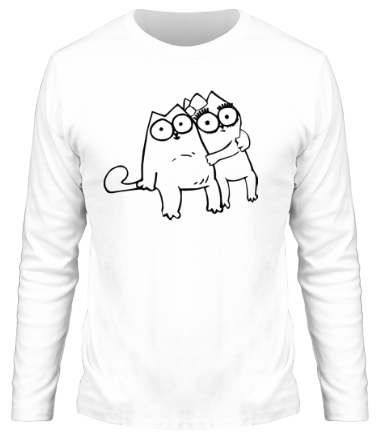 Мужская футболка длинный рукав Simon's Cat