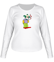 Женская футболка длинный рукав Клоун Красти фото