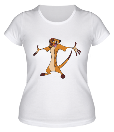 Женская футболка Тимон
