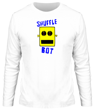 Мужская футболка длинный рукав Shuffle Bot