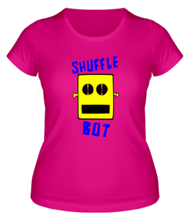 Женская футболка Shuffle Bot
