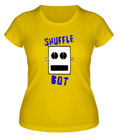 Женская футболка Shuffle Bot