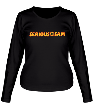 Женская футболка длинный рукав Serious Sam