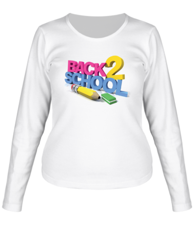Женская футболка длинный рукав Back to School