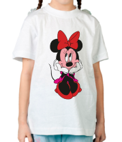 Детская футболка Мини Маус с бантиком фото