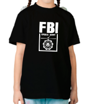 Детская футболка Special agent FBI фото