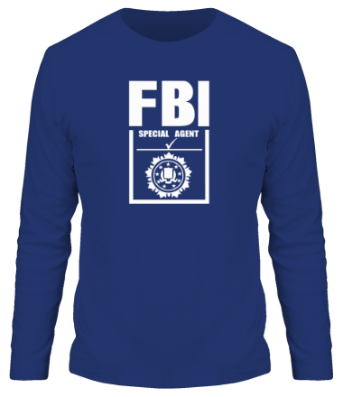 Мужская футболка длинный рукав Special agent FBI