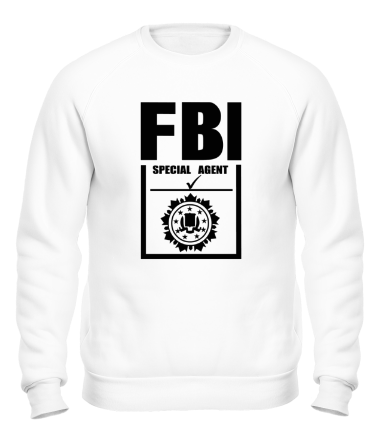 Толстовка без капюшона Special agent FBI