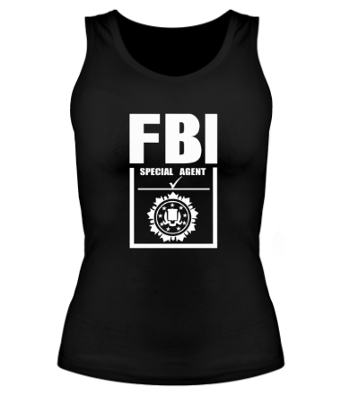 Женская майка борцовка Special agent FBI