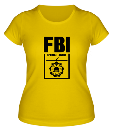 Женская футболка Special agent FBI